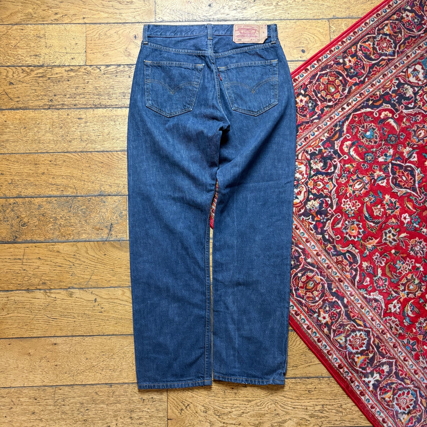 Vintage Levis 501 Straight Blue Denim Jeans - 31S