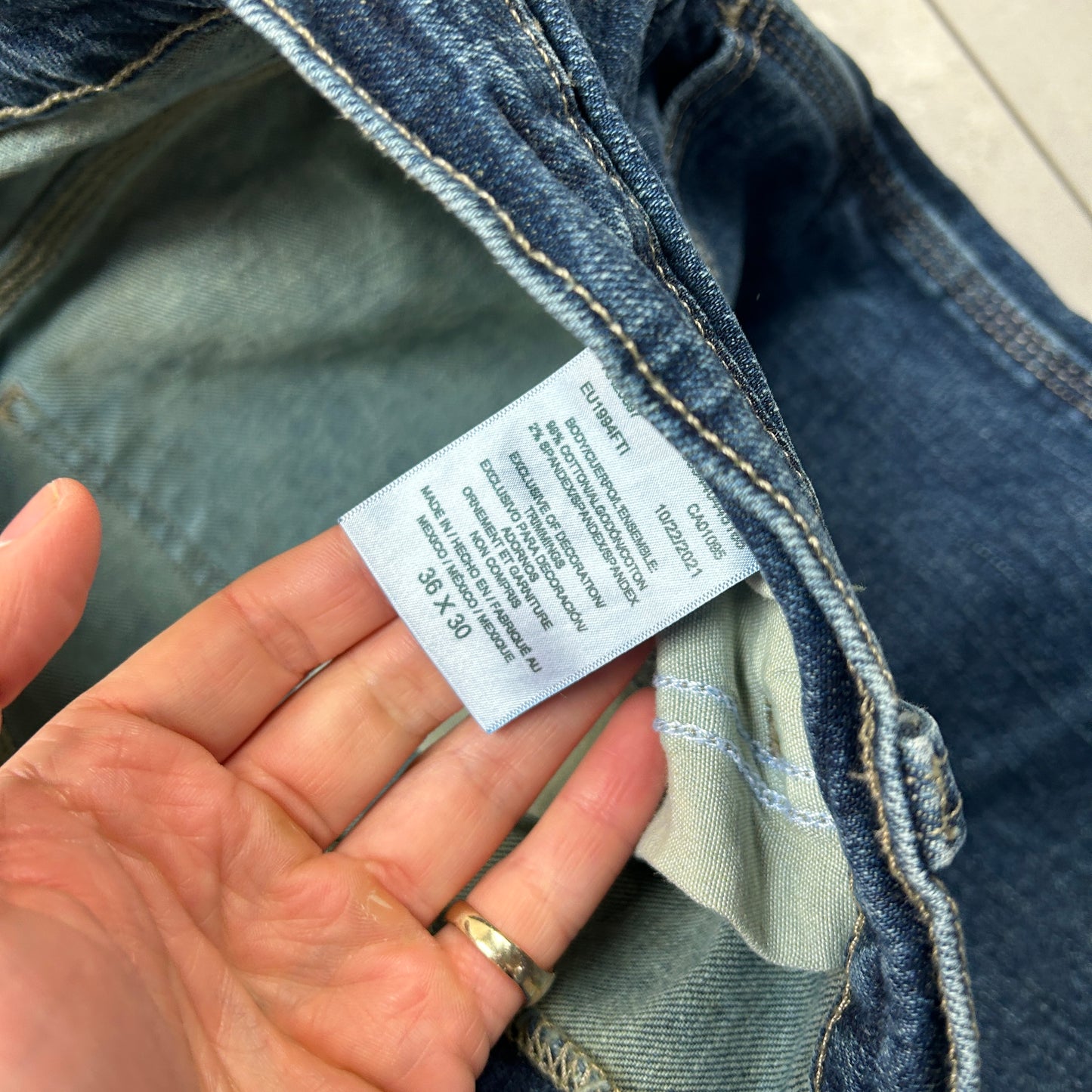 Vintage Dickies Blue Workwear Carpenter Baggy Jeans - 38