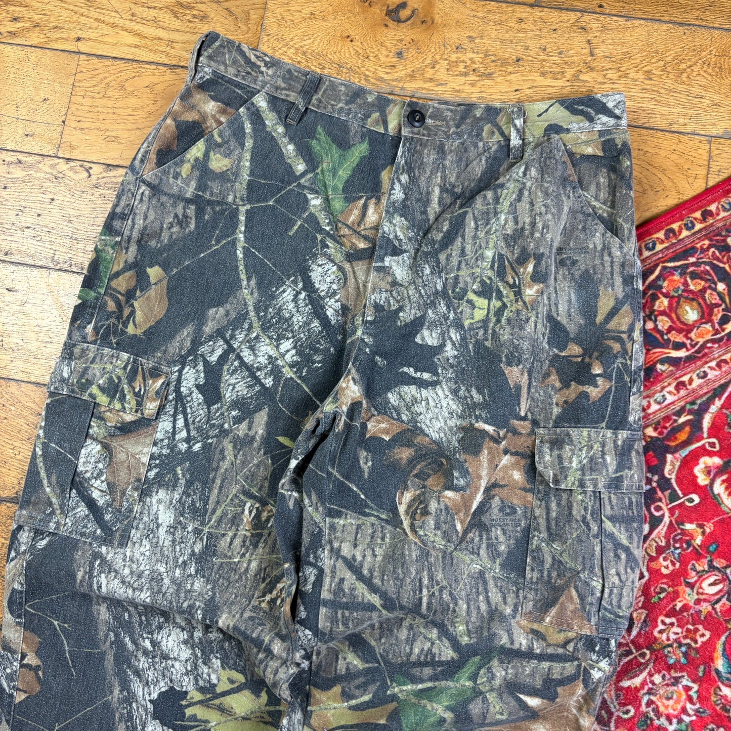 Vintage Real Tree Camo Green Hunting Workwear Trousers - 36