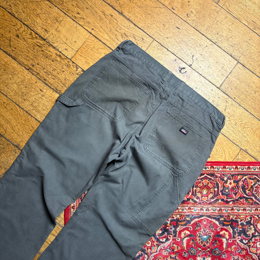 Vintage Dickies Workwear Carpenter Baggy Grey Trousers - 38L