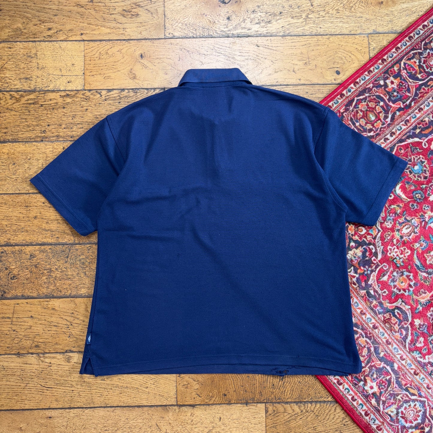 Vintage Umbro Navy Embroidered Polo Shirt - L