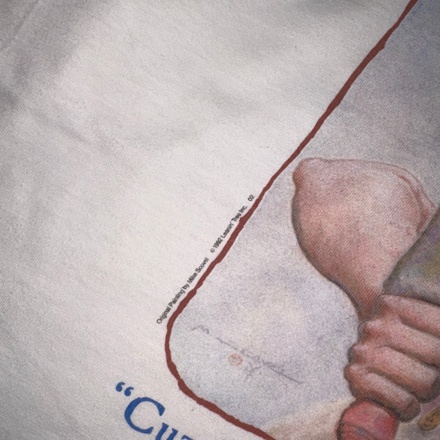 Vintage 1992 Mum White Funny Single Stitch Graphic T-Shirt - M
