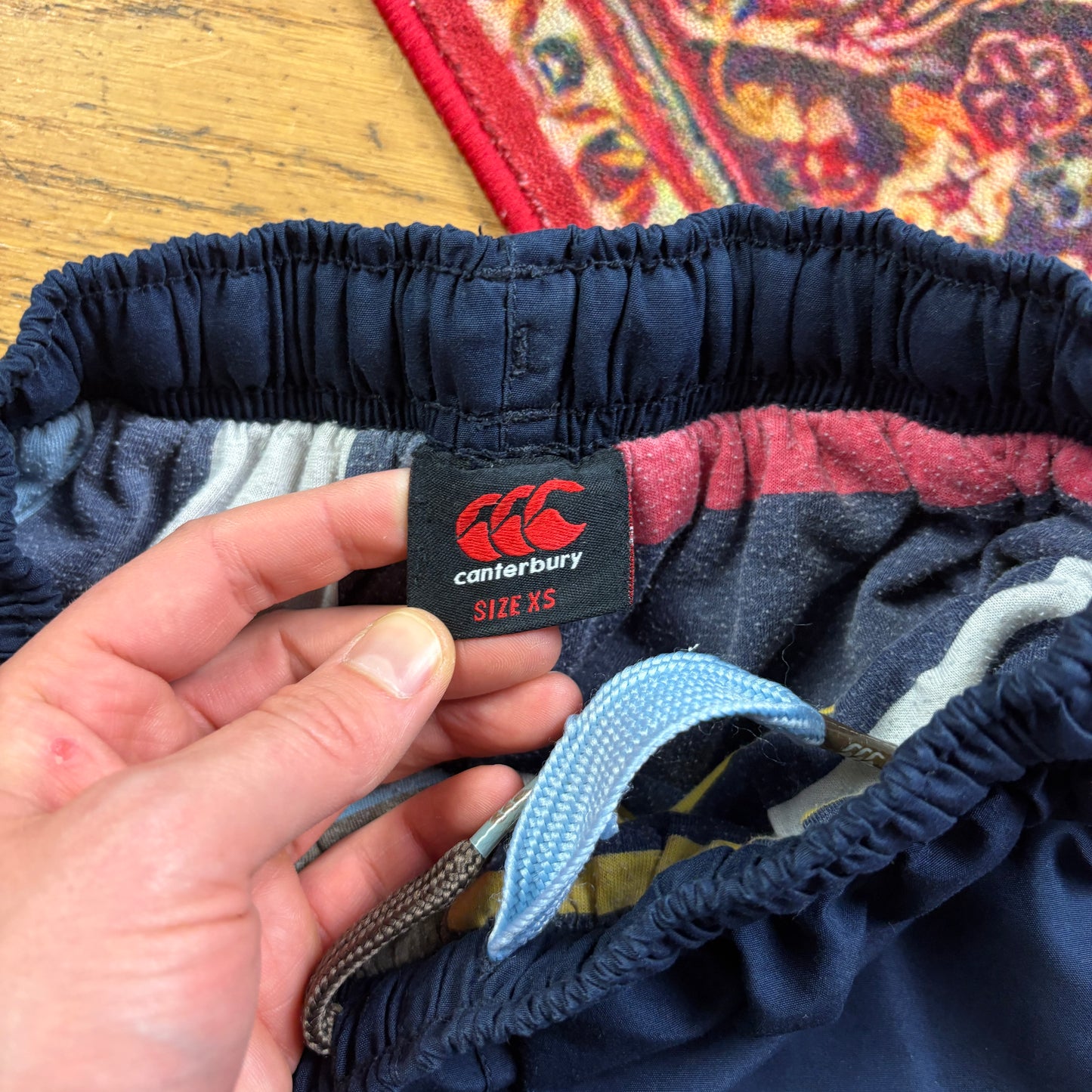 Vintage Canterbury Navy Womens Track Pants Bottoms - XS