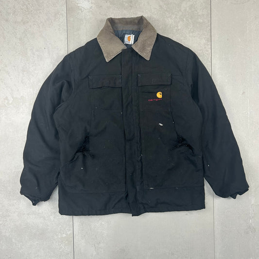 Vintage Carhartt Michigan Chore Detroit Jacket with Corduroy Collar - Large