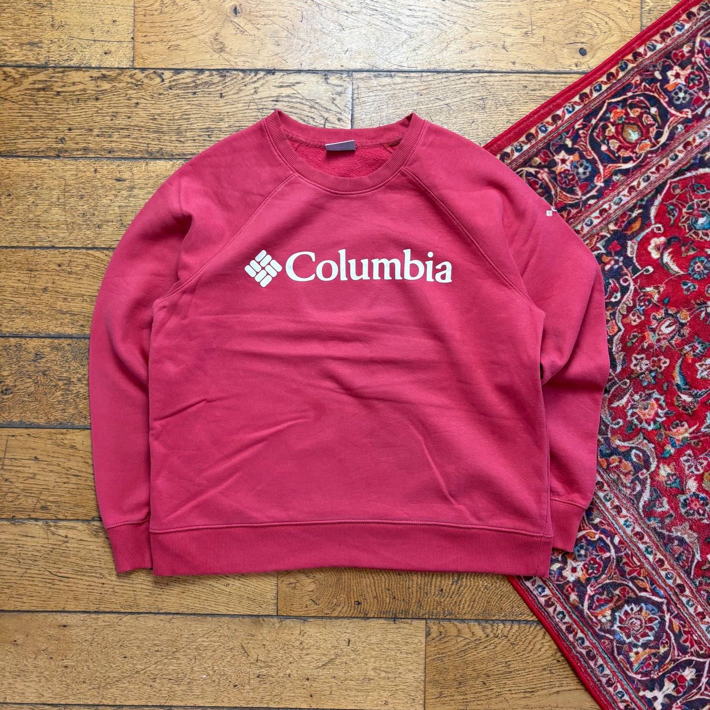 Vintage Columbia Pink Womens Sweatshirt - L