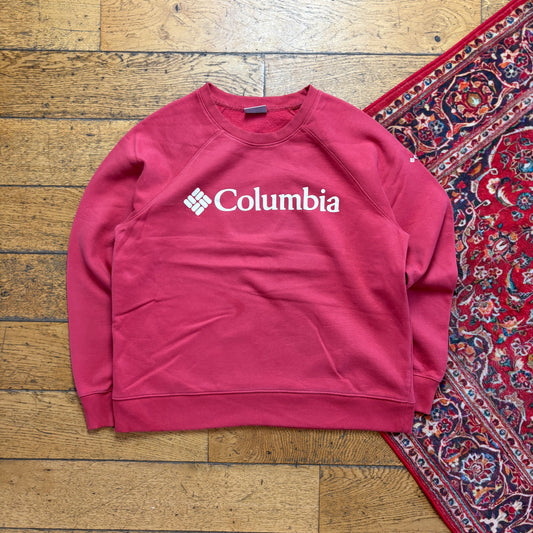 Vintage Columbia Pink Womens Sweatshirt - L