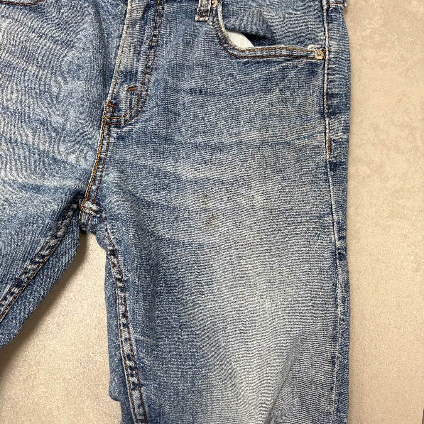 Vintage Levis Skinny Womens Blue Denim Jeans - Size 8