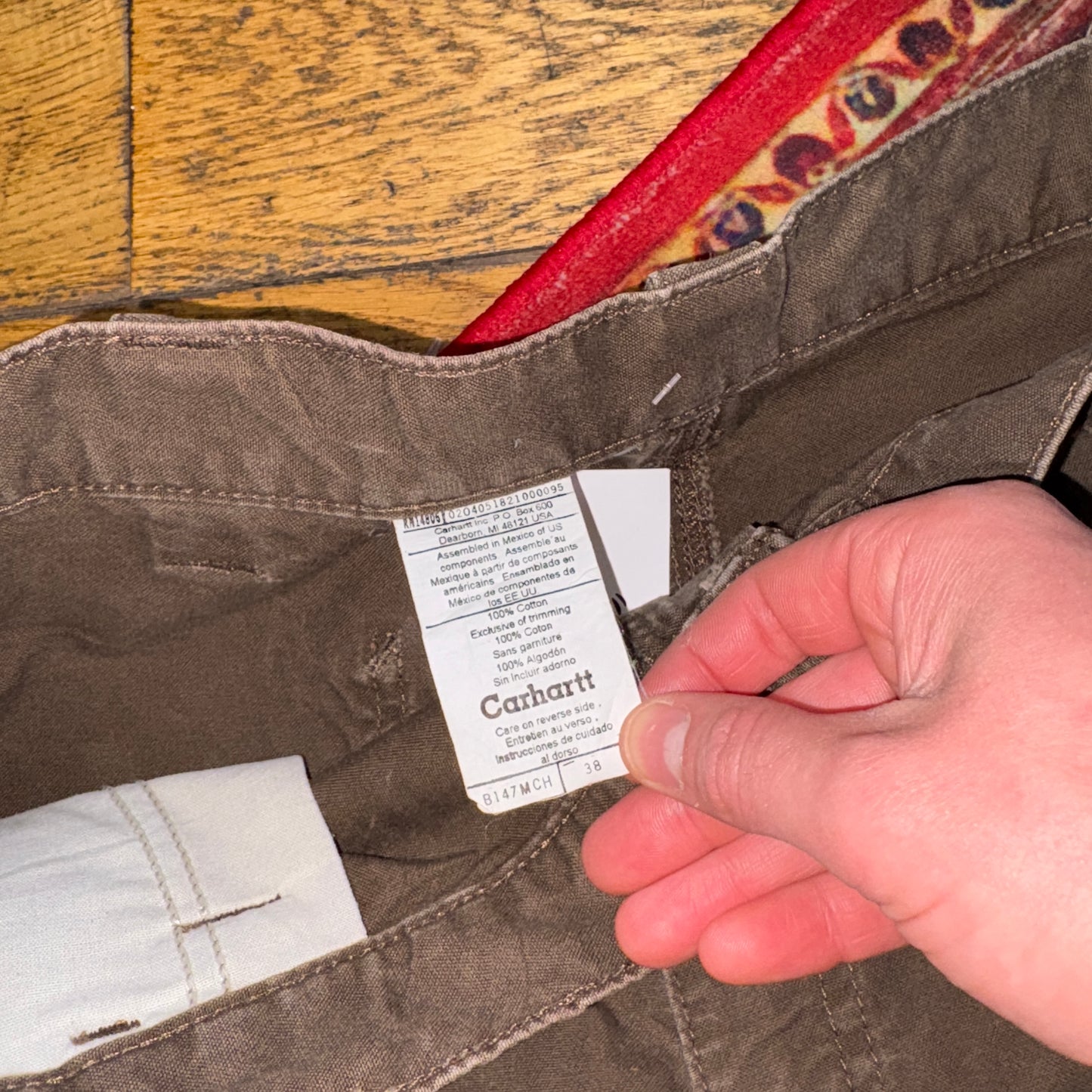 Vintage Carhartt Brown Workwear Baggy Carpenter Shorts - 38