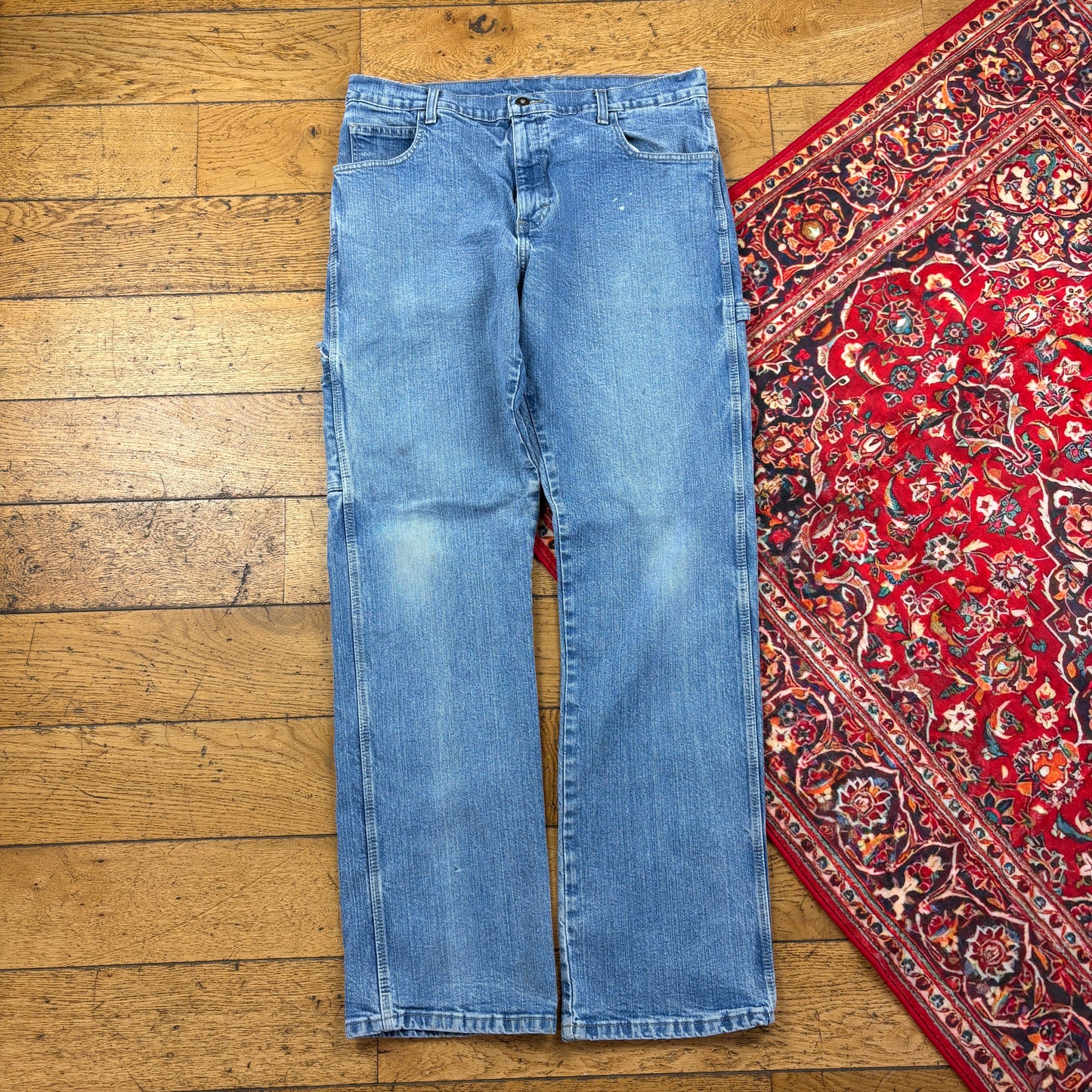 Vintage Dickies Blue Workwear Carpenter Baggy Jeans - 34