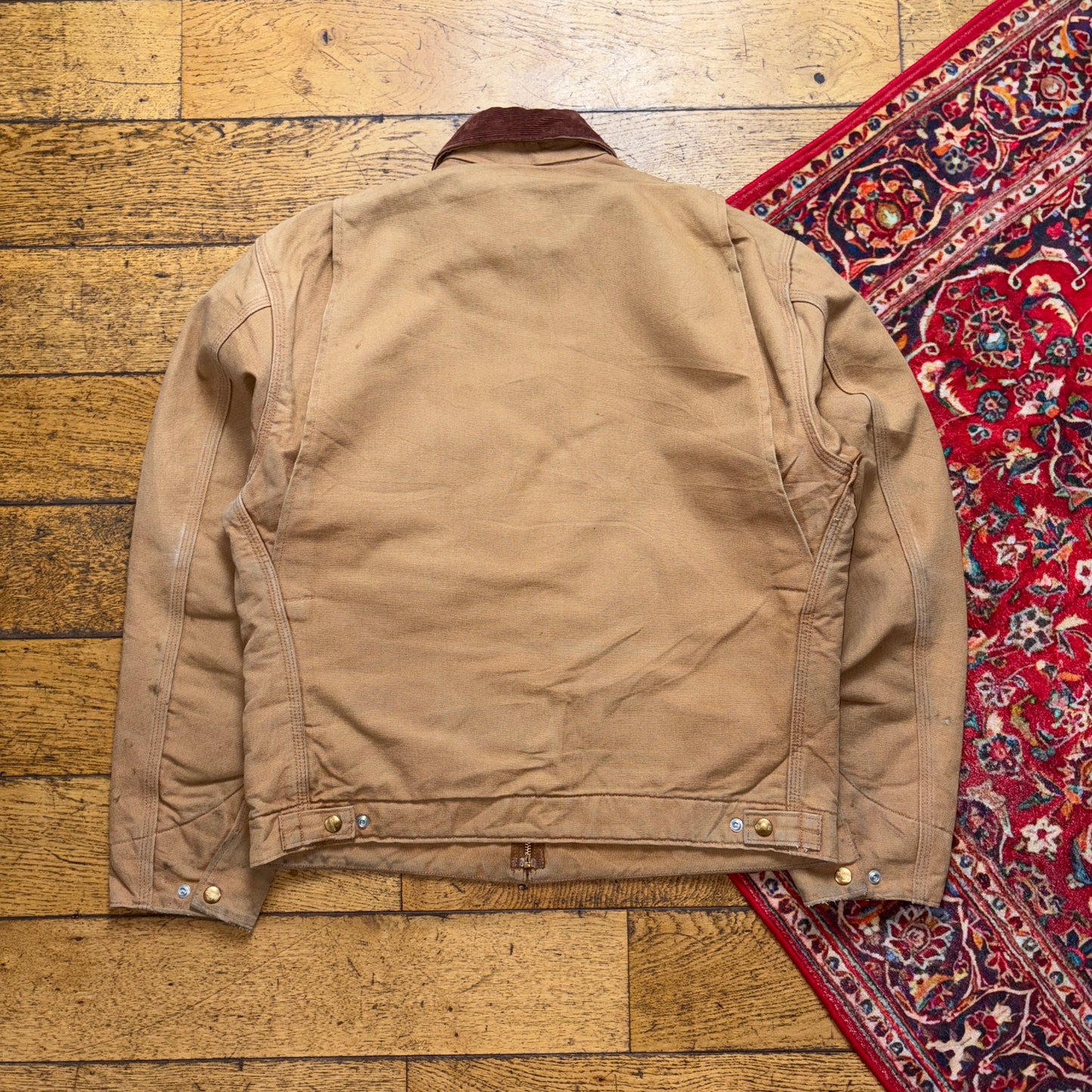Vintage Carhartt Made in USA Brown Detroit Workwear Jacket - M