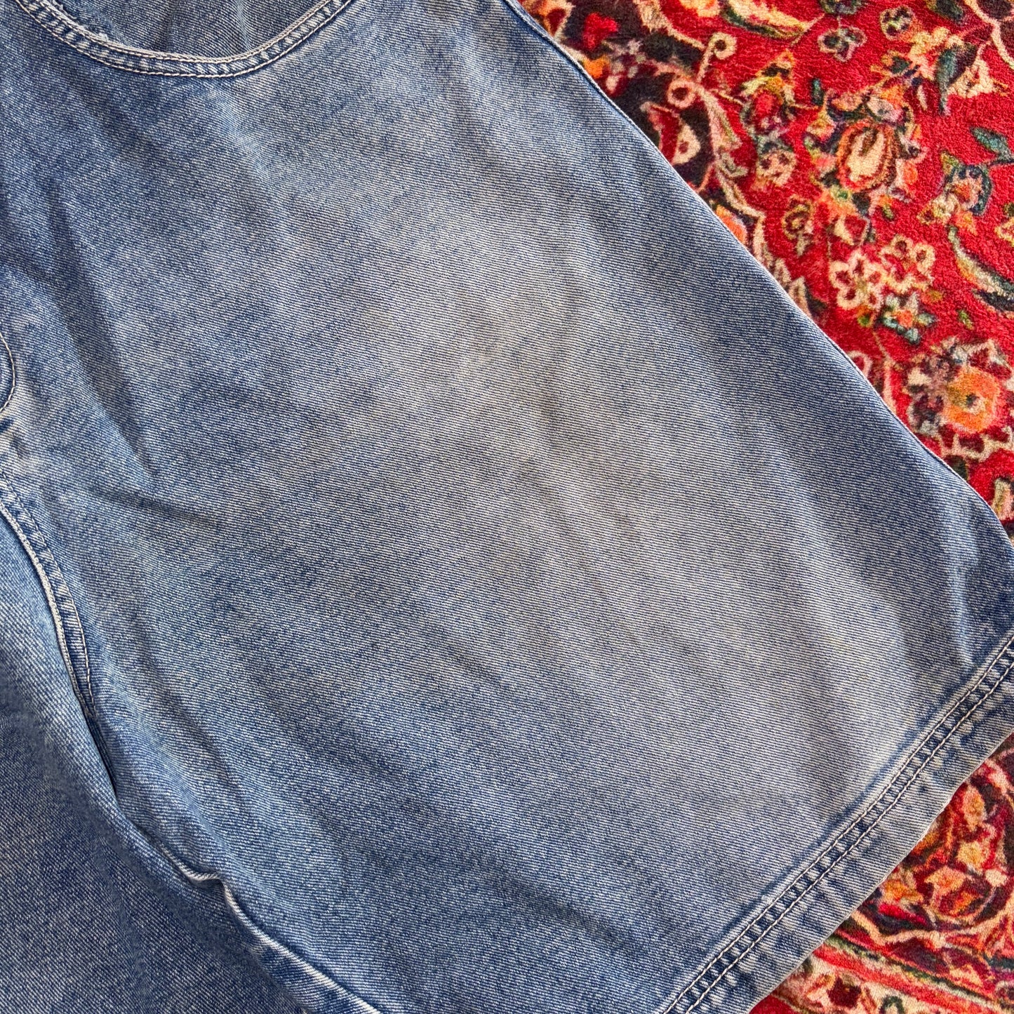Vintage Break Down y2K Hip Hop Blue Baggy Shorts Jorts - 38