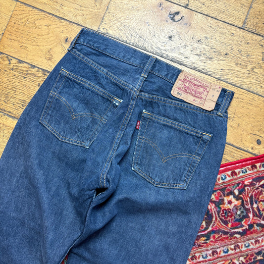 Vintage Levis 501 Straight Navy Denim Jeans - 29S