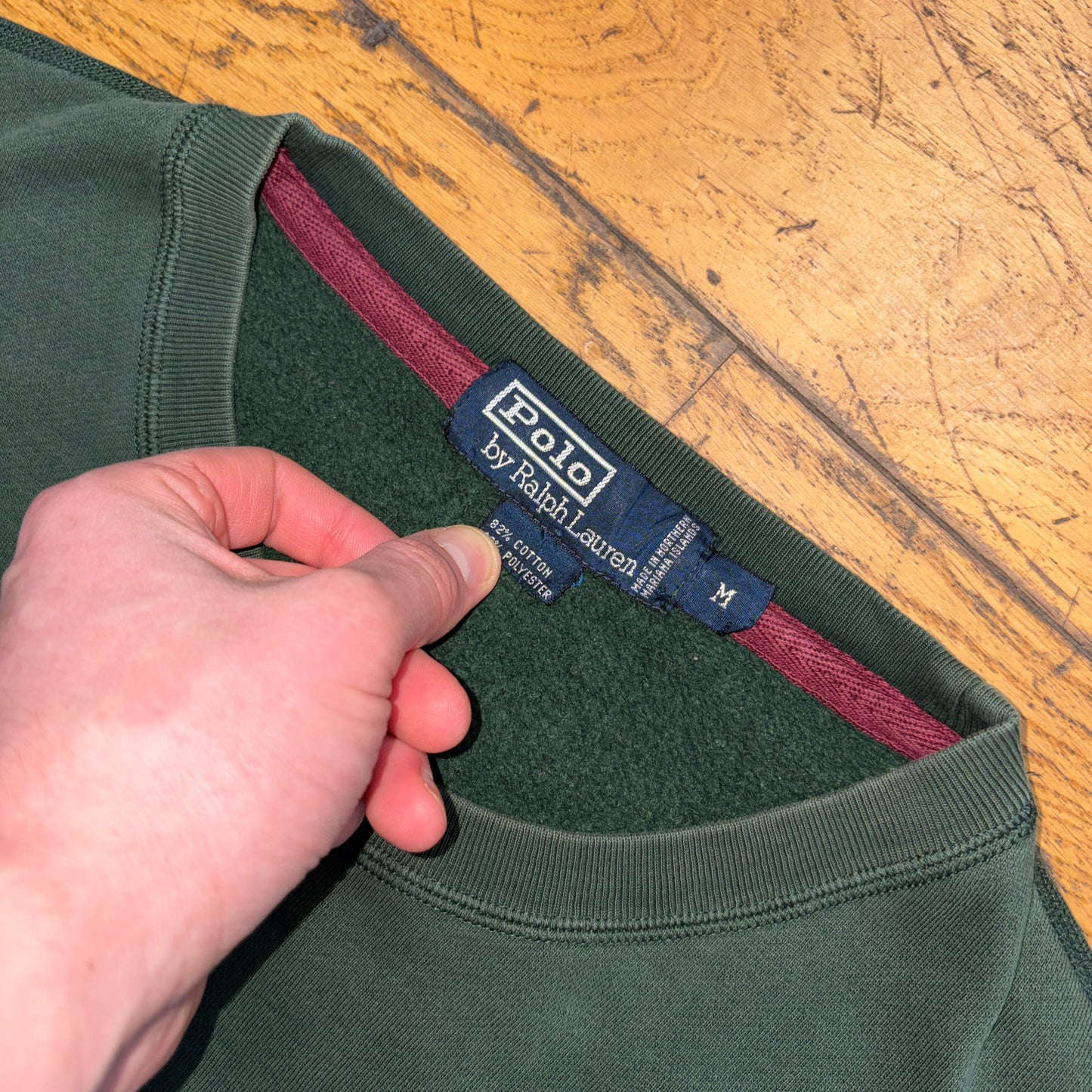 Vintage Ralph Lauren Green Embroidered Sweatshirt - XL