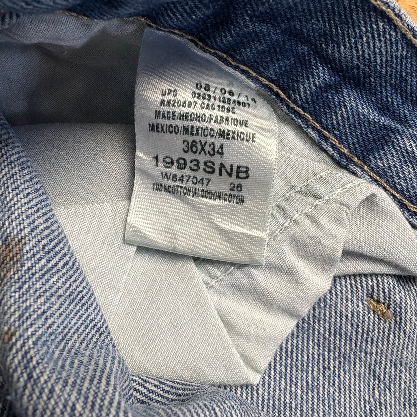 Vintage Dickies Workwear Carpenter Baggy Blue Jeans - 36L