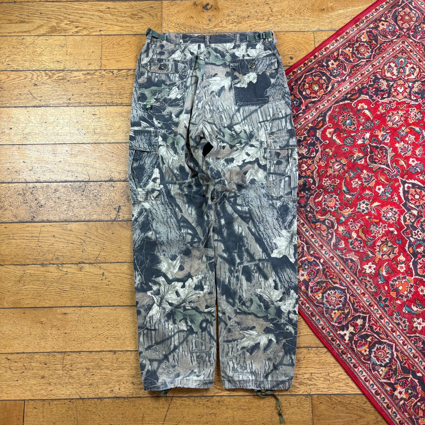 Vintage Real Tree Camo Green Hunting Workwear Trousers - 32