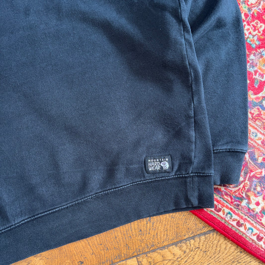 Vintage Mountain Hardwear Black Gorpcore Blank Embroidered Sweatshirt - M