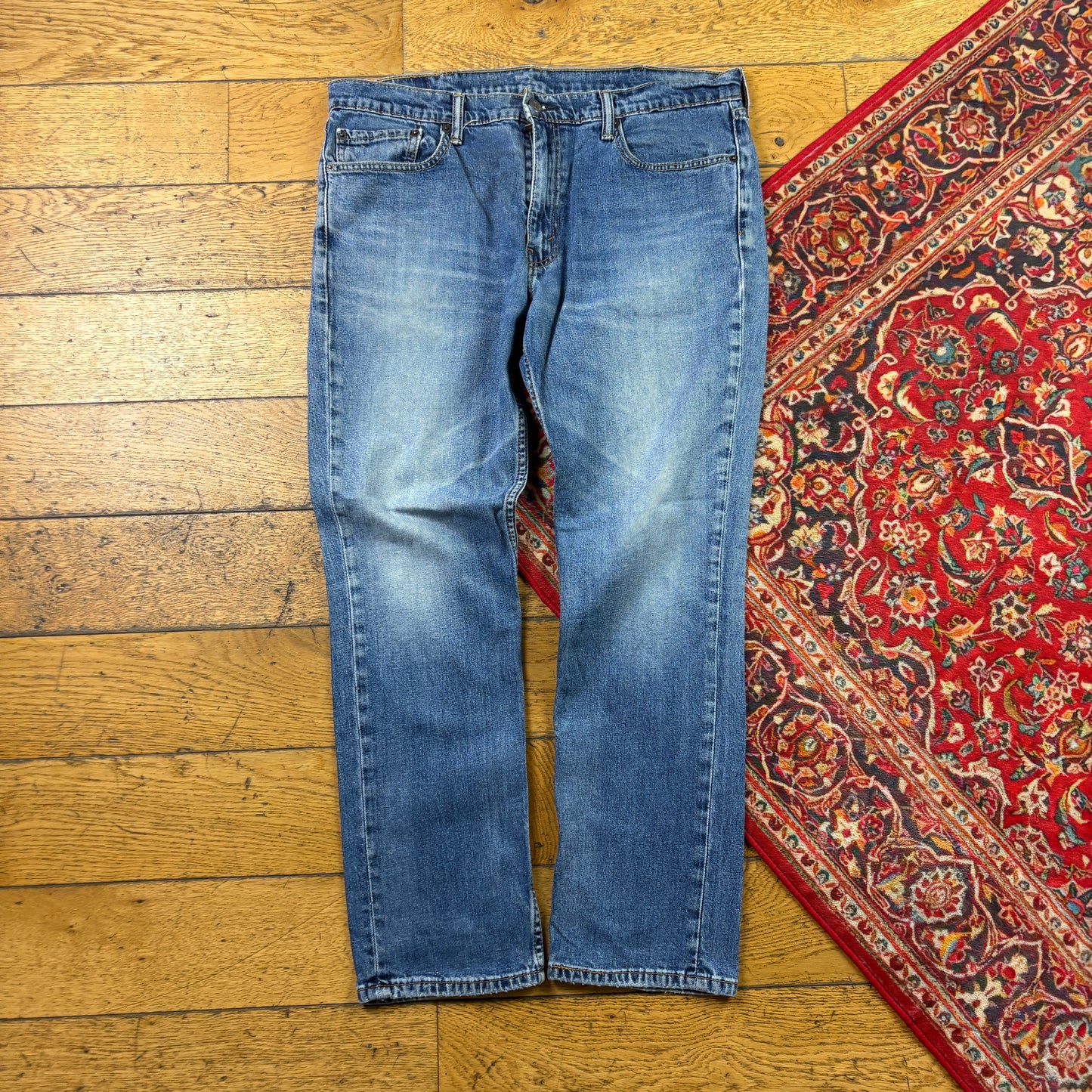 Vintage Levis Slim Straight Blue Denim Jeans - 36