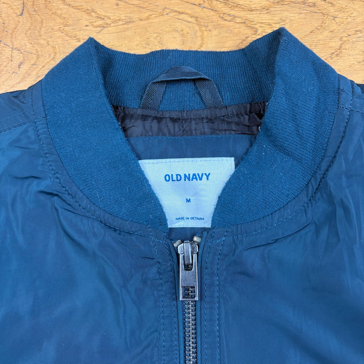 Vintage Blue MA-1 Bomber Jacket - M