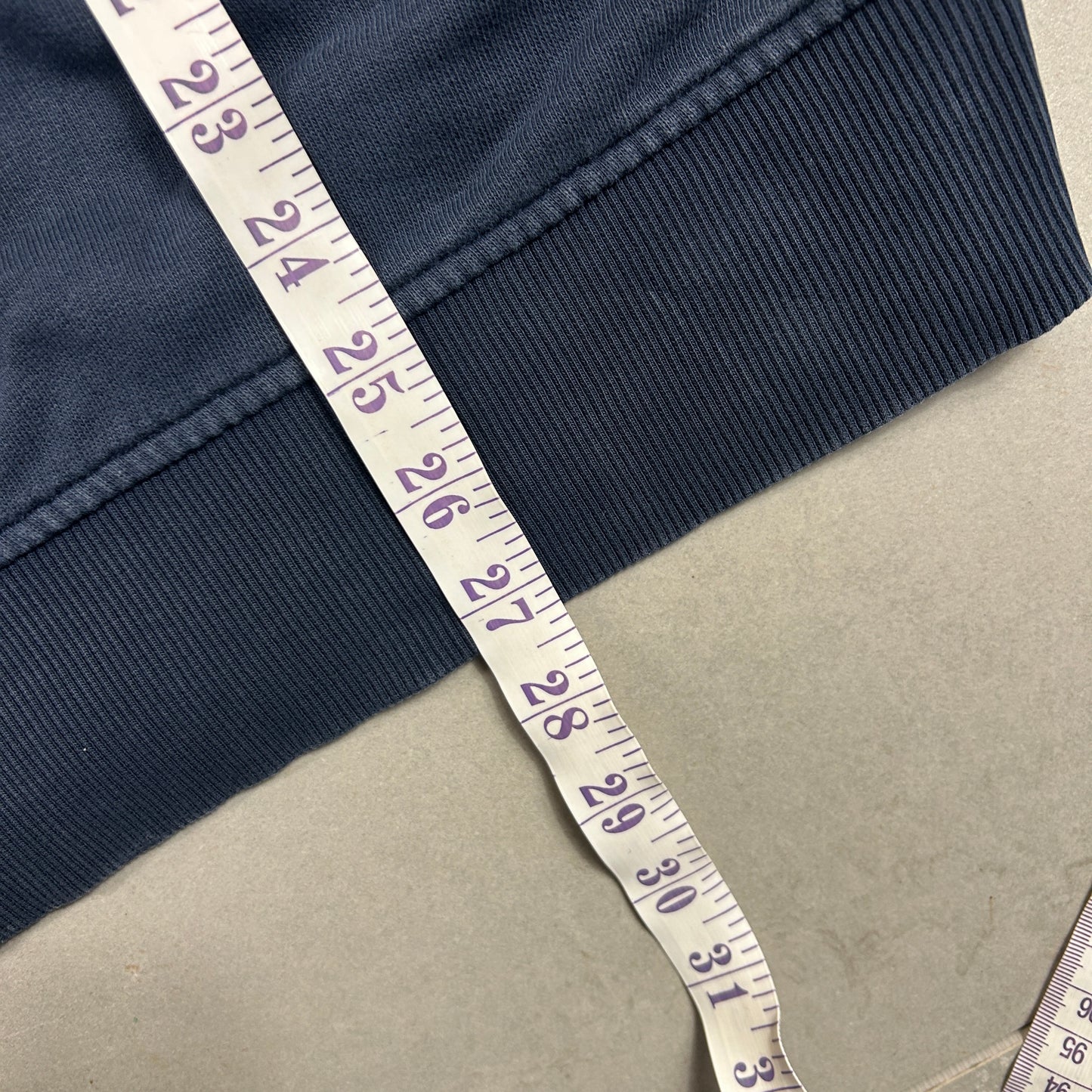 Vintage Timberland Spellout Embroidered Navy Sweatshirt - L