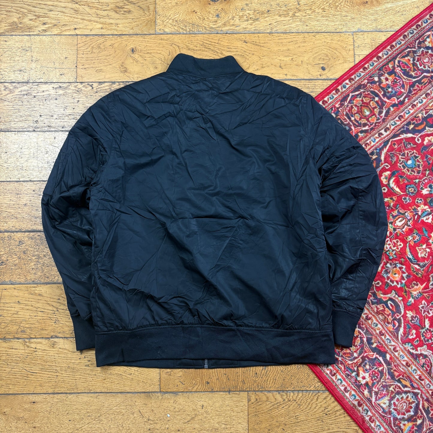 Vintage Black MA-1 Bomber Jacket - L