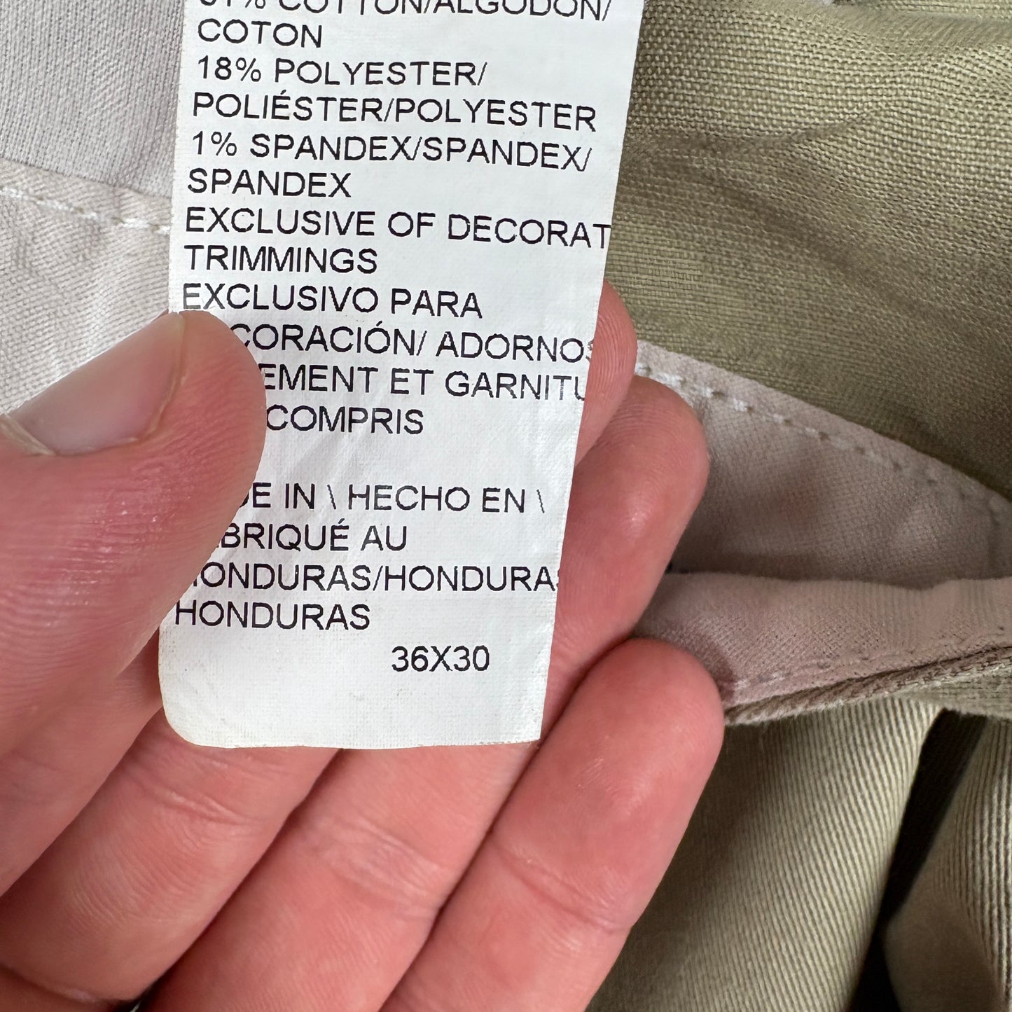 Vintage Dickies 874 Cream Skate Chino Trousers - 36