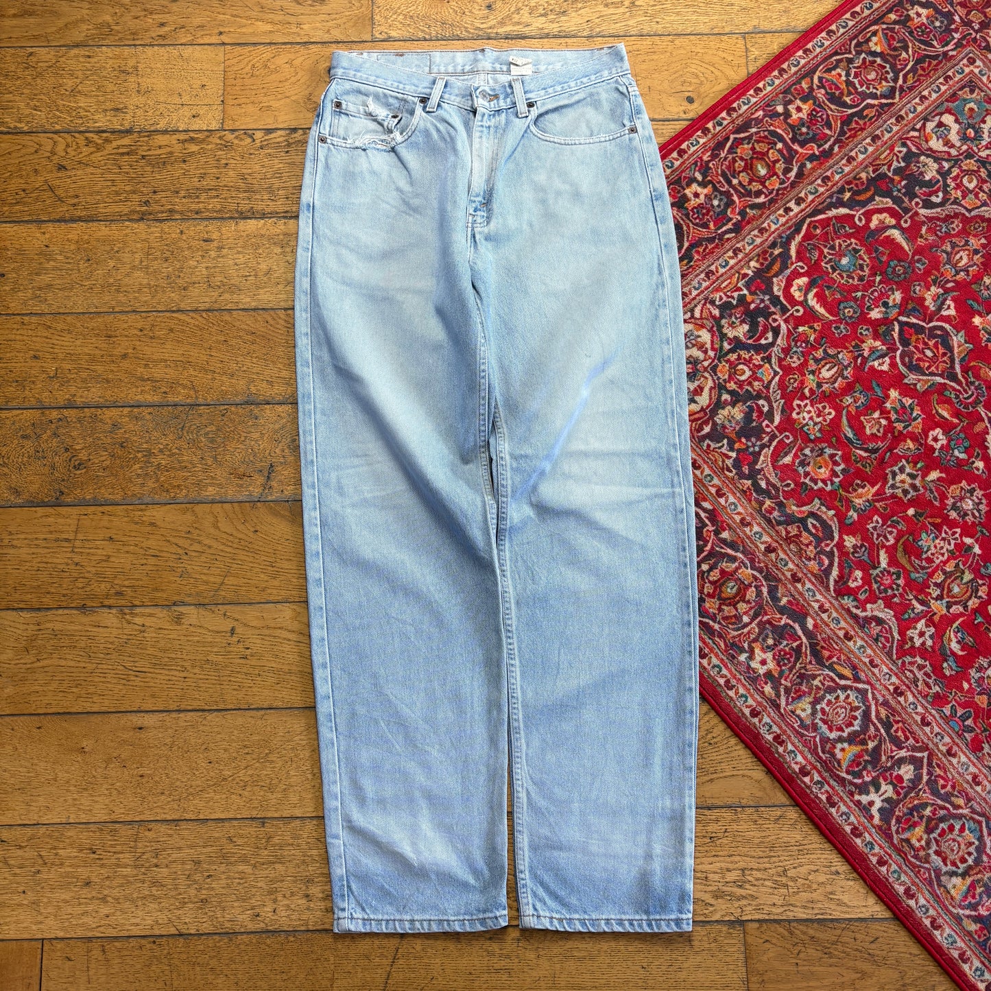Vintage Levis 505 Straight Blue Denim Jeans - 32R