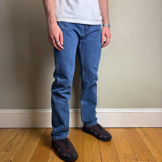 Vintage Levis 505 Straight Blue Denim Jeans - 33L