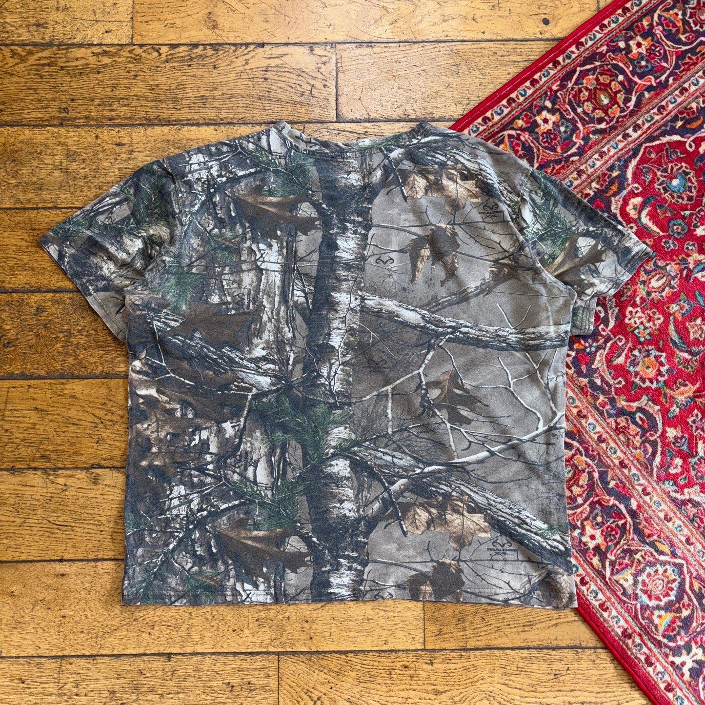 Vintage Realtree Camo Green Brown T-Shirt - XL