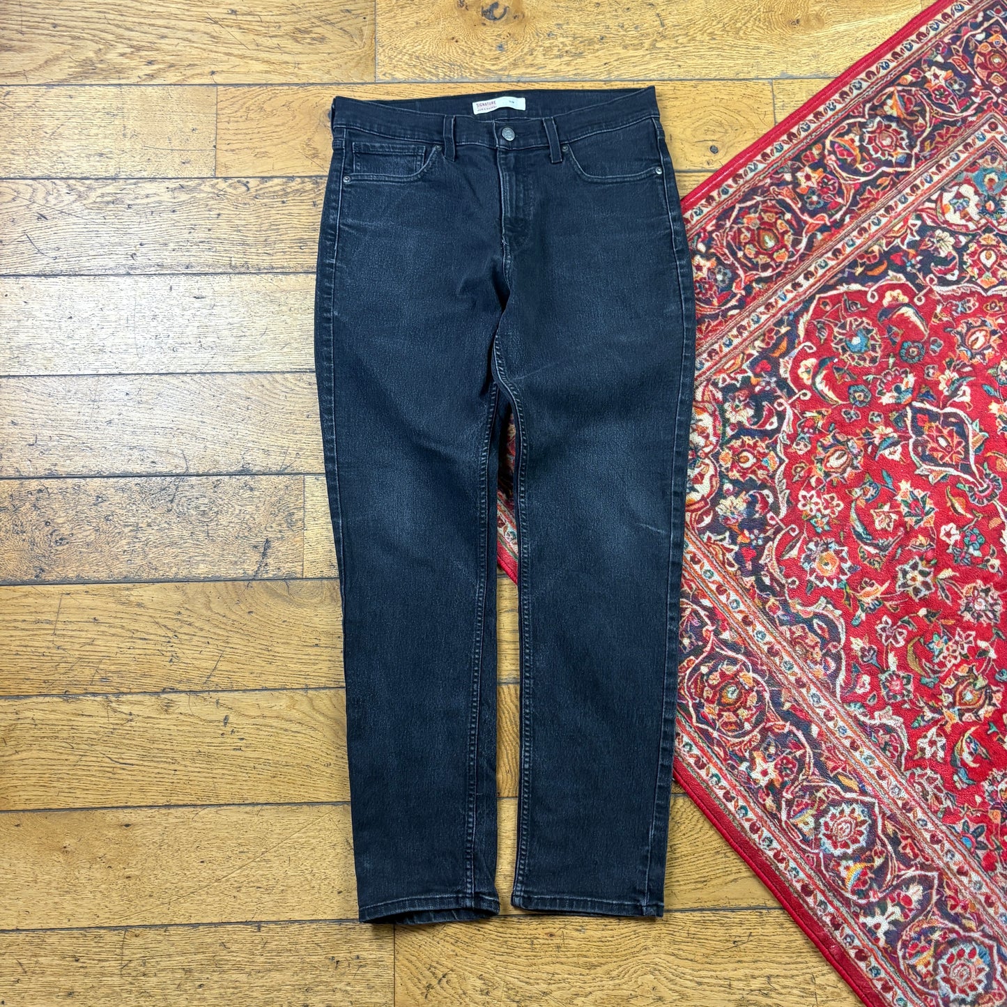 Vintage Levis Slim Black Denim Jeans - 32