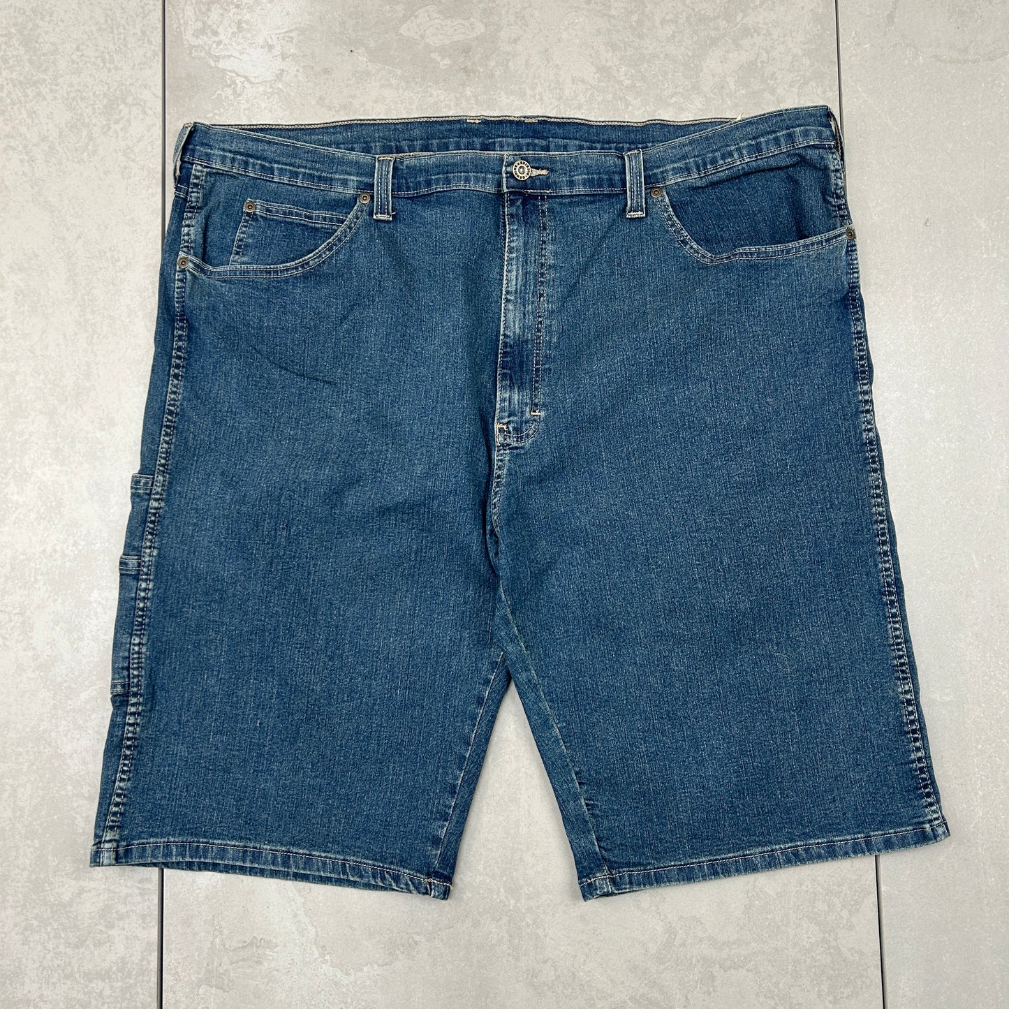 Vintage Dickies Workwear Carpenter Blue Baggy Shorts - 44