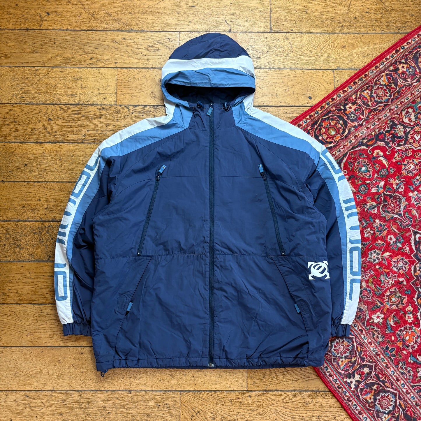 Vintage Animal Surfwear Navy Puffer Jacket Coat - 2XL