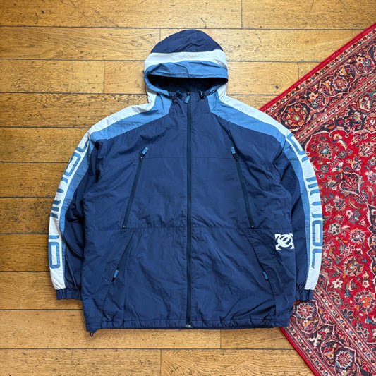 Vintage Animal Surfwear Navy Puffer Jacket Coat - 2XL