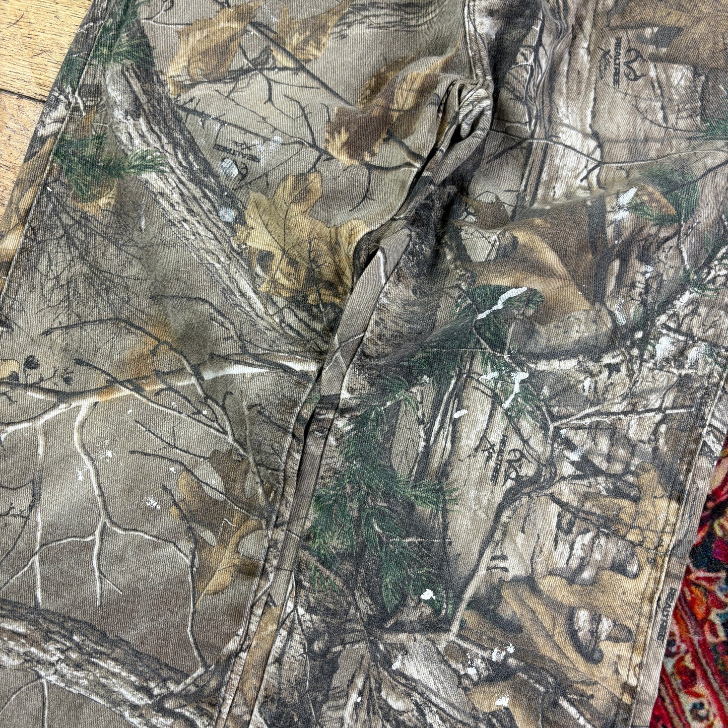 Vintage Real Tree Camo Green Hunting Workwear Trousers - 30