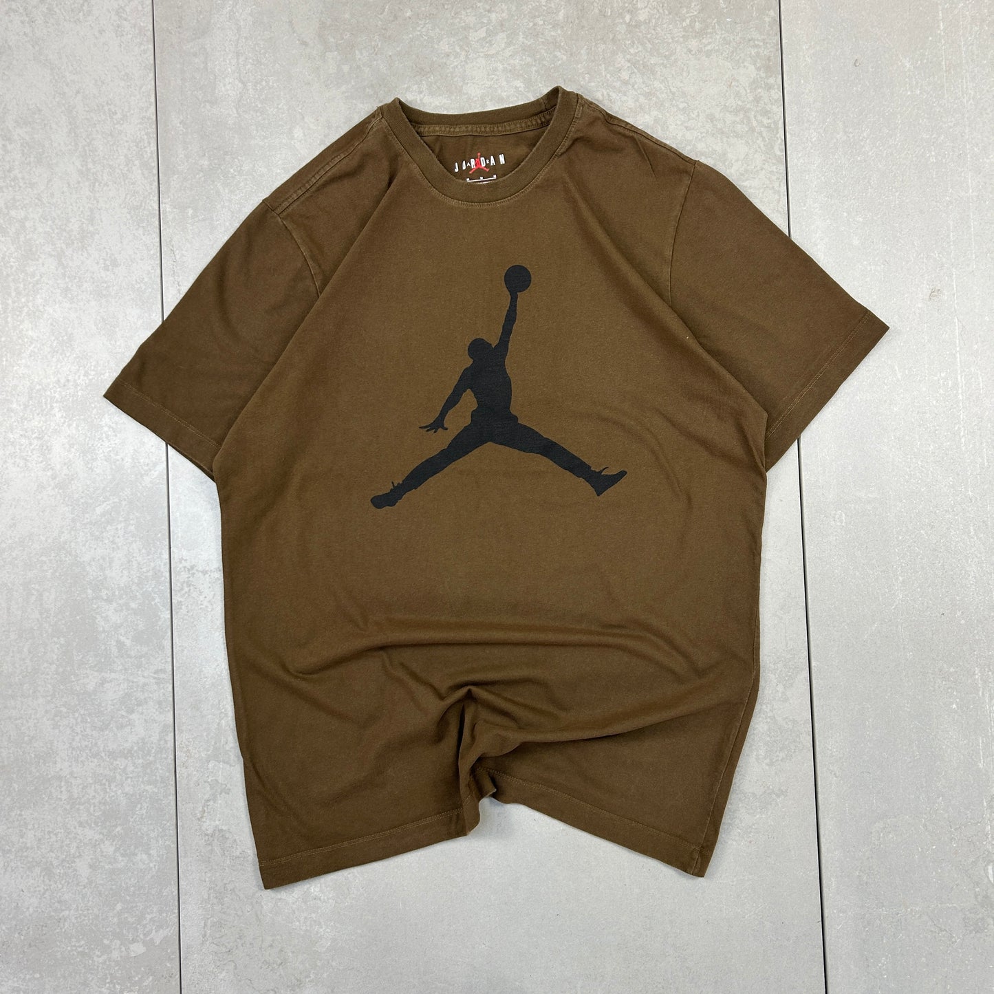 Vintage 00s Nike Jordan Brown T-Shirt - M