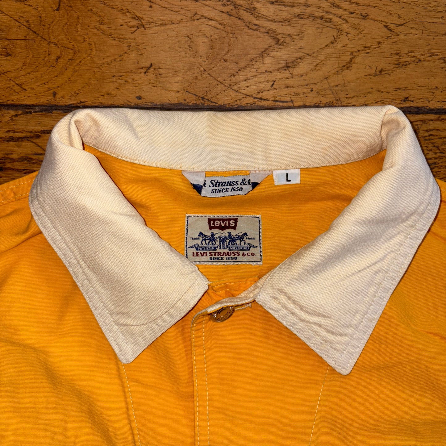 Vintage Levis Yellow Boxy Trucker Jacket - L