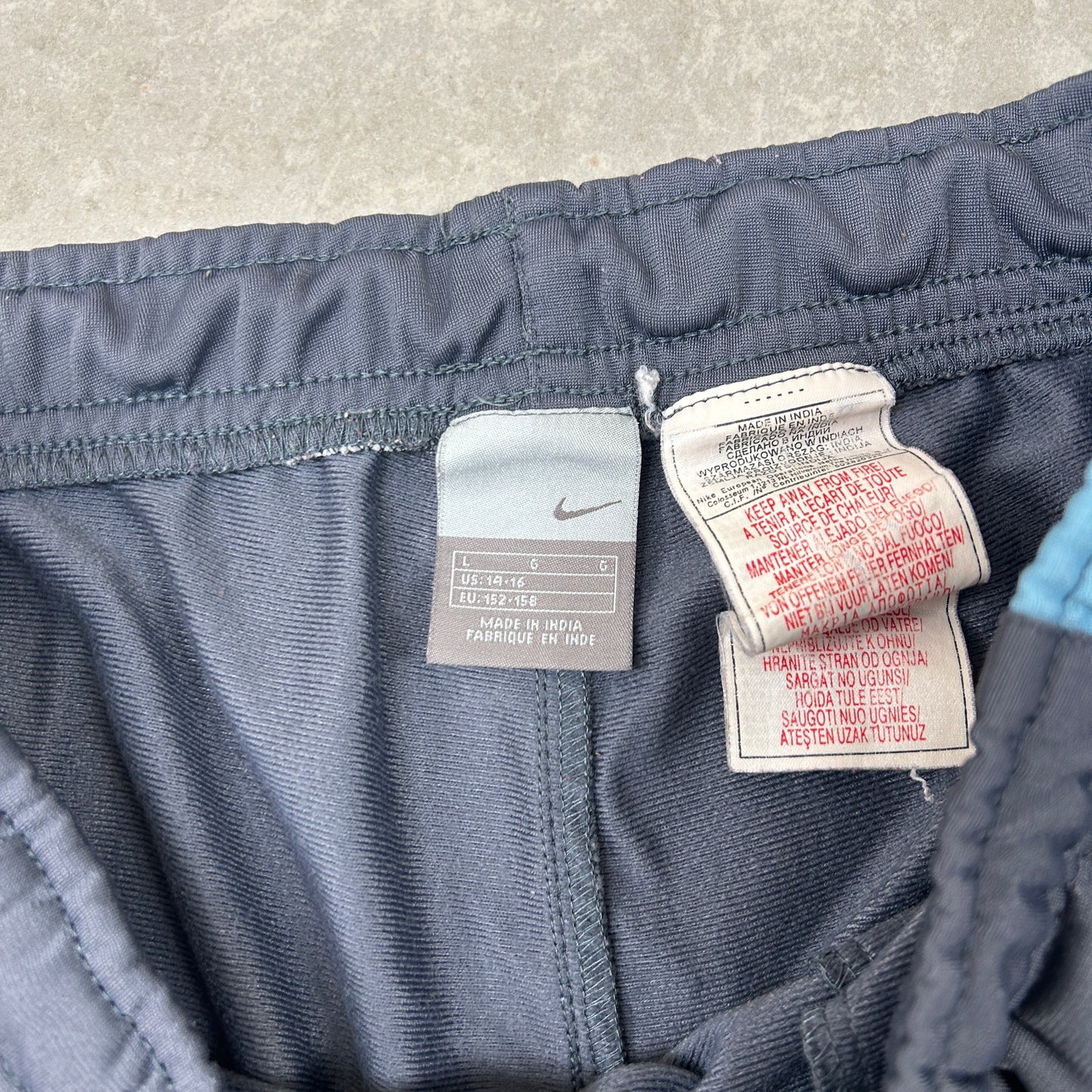 Vintage Nike Grey Baggy Tracksuit Sweatpants Track Pants Bottoms - S