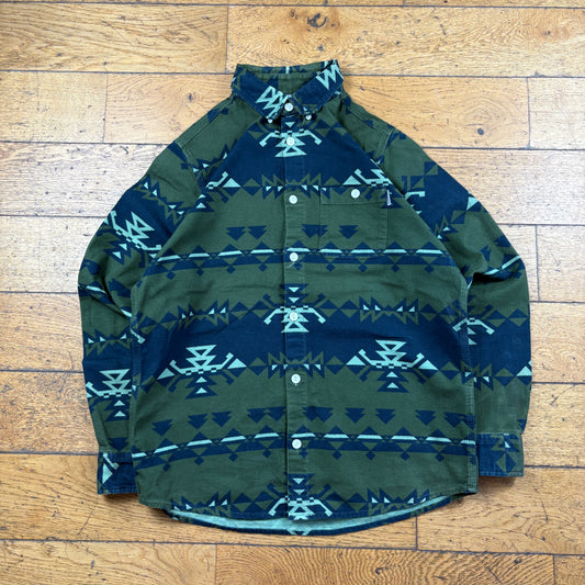 Vintage Carhartt Green Aztec Shirt - S