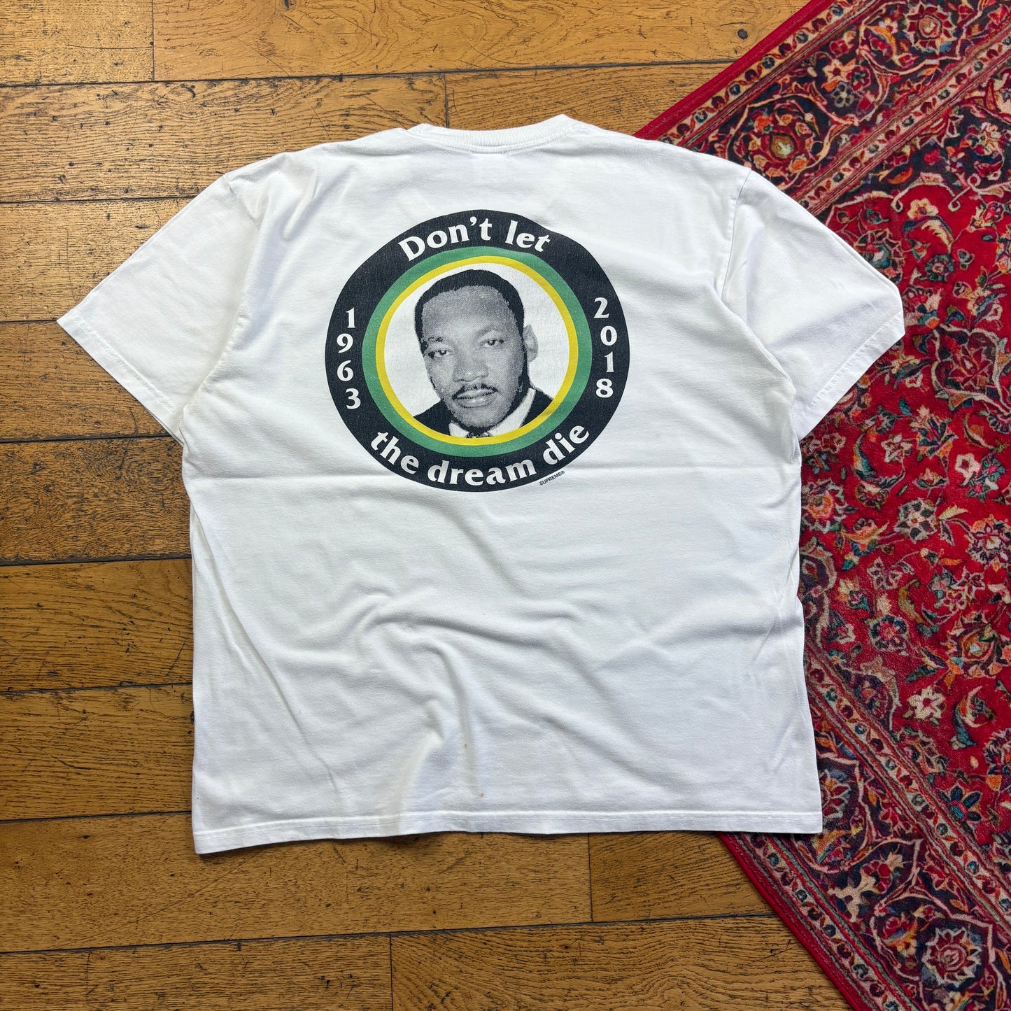 Supreme 2018 MLK White Graphic T-Shirt - XL