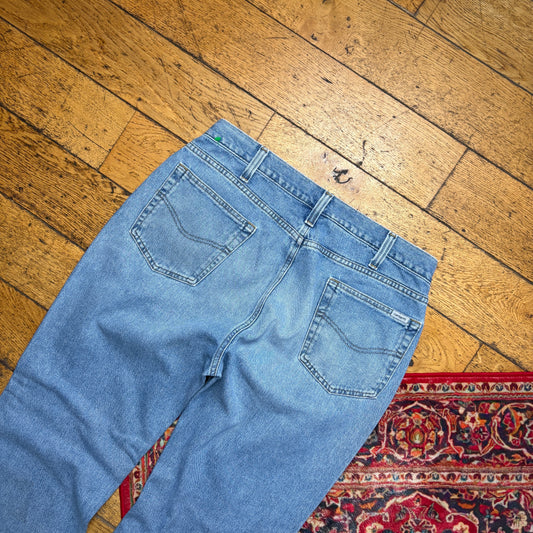 Vintage Carhartt Workwear Carpenter Baggy Blue Jeans - 38L