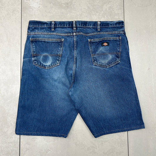 Vintage Dickies Workwear Carpenter Baggy Blue Shorts - 44