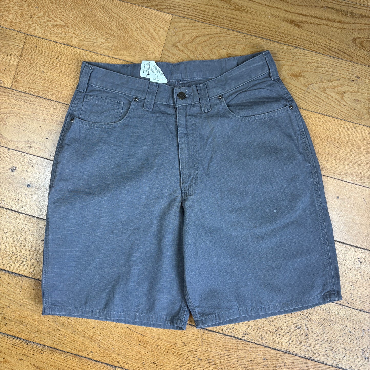 Vintage Carhartt Grey Workwear Baggy Carpenter Shorts - 34