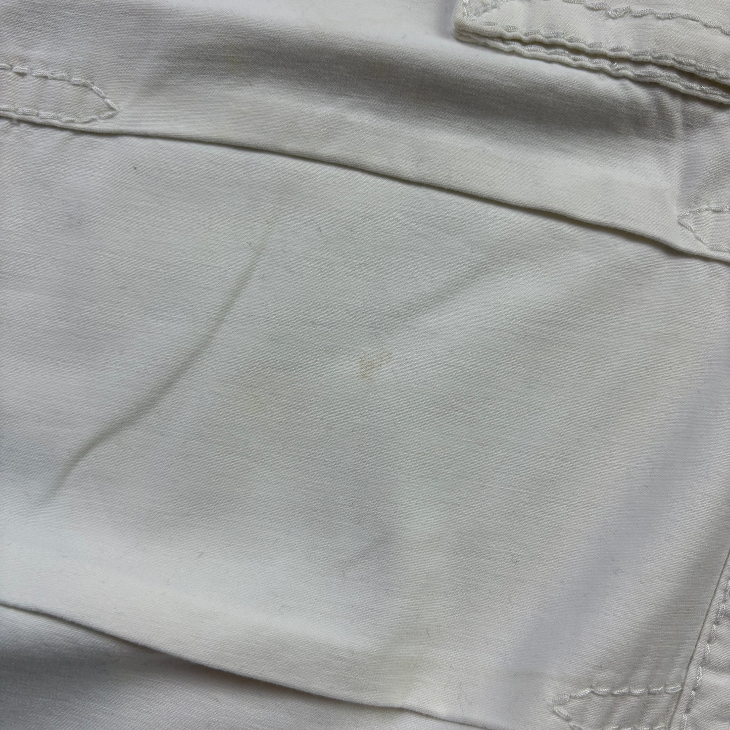 Vintage True Religion White Cargo Embroidered Y2K Hip Hop Baggy Jeans - 36