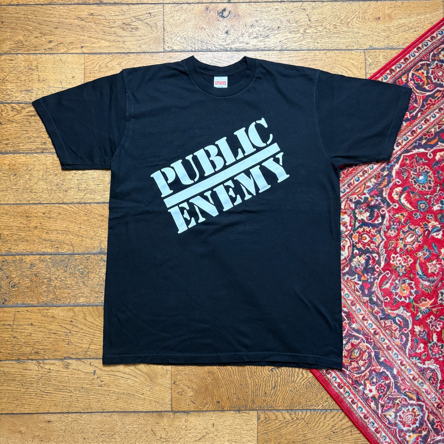 Vintage Supreme Public Enemy Black Graphic T-Shirt - M