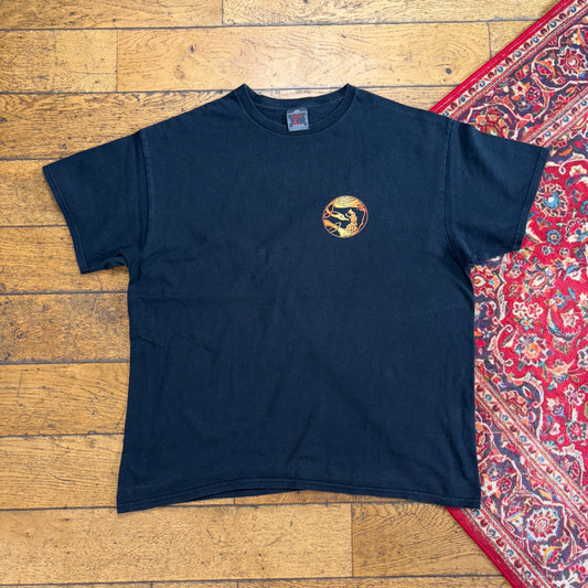 Vintage Celtic Black Graphic T-Shirt - XL