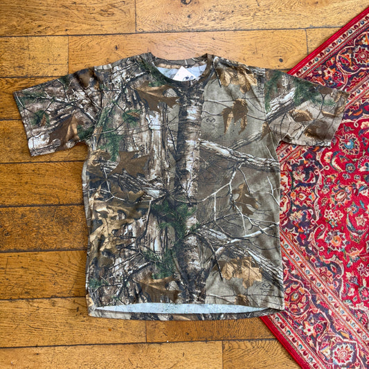 Vintage Realtree Camo Green T-Shirt - M