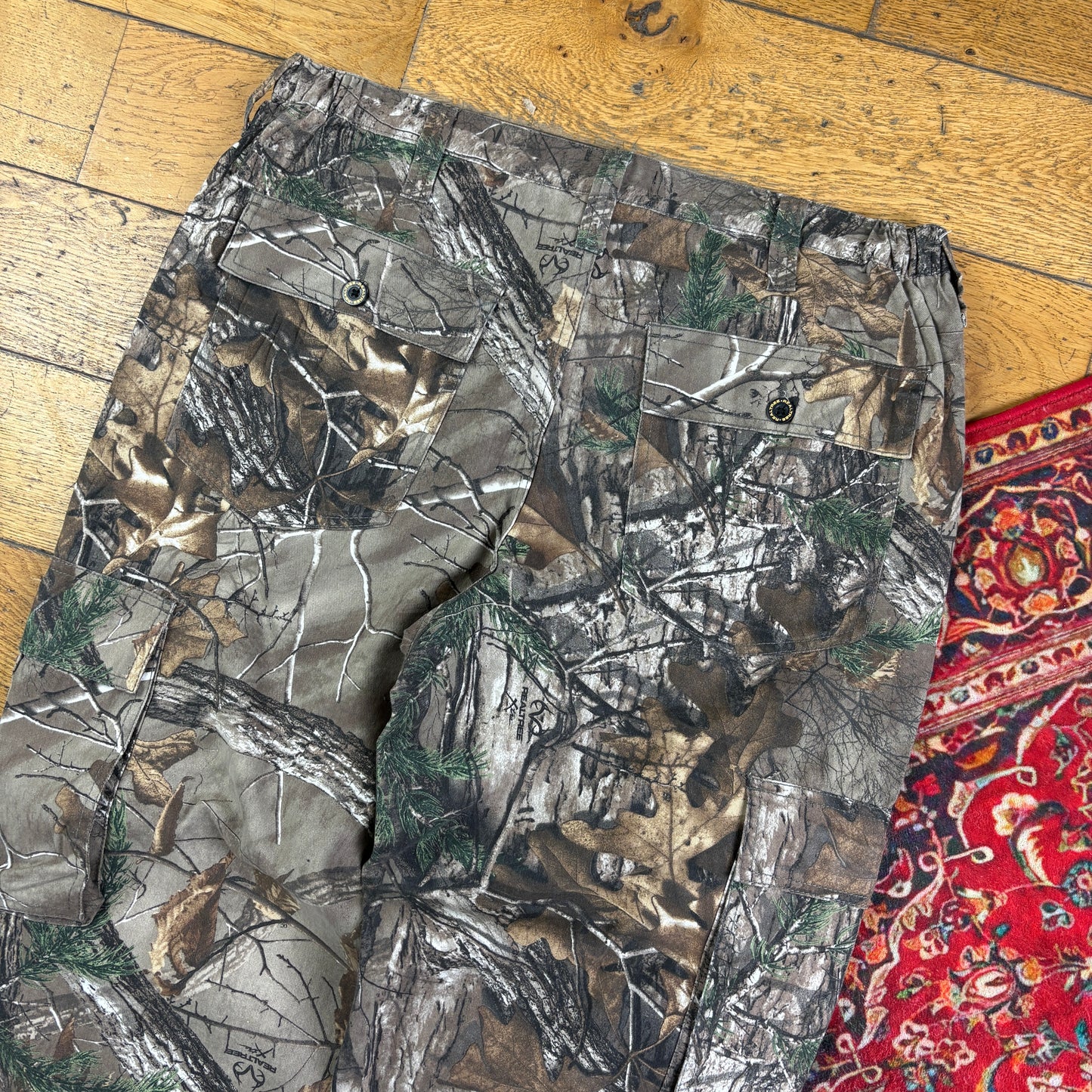 Vintage Real Tree Camo Green Hunting Workwear Trousers - 36