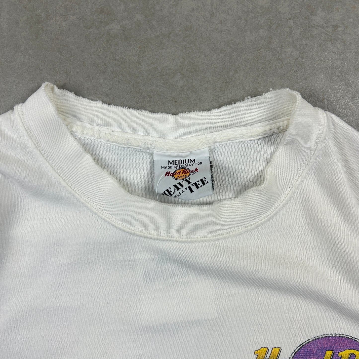 Vintage Hard Rock Cafe New York White Graphic T-Shirt - M