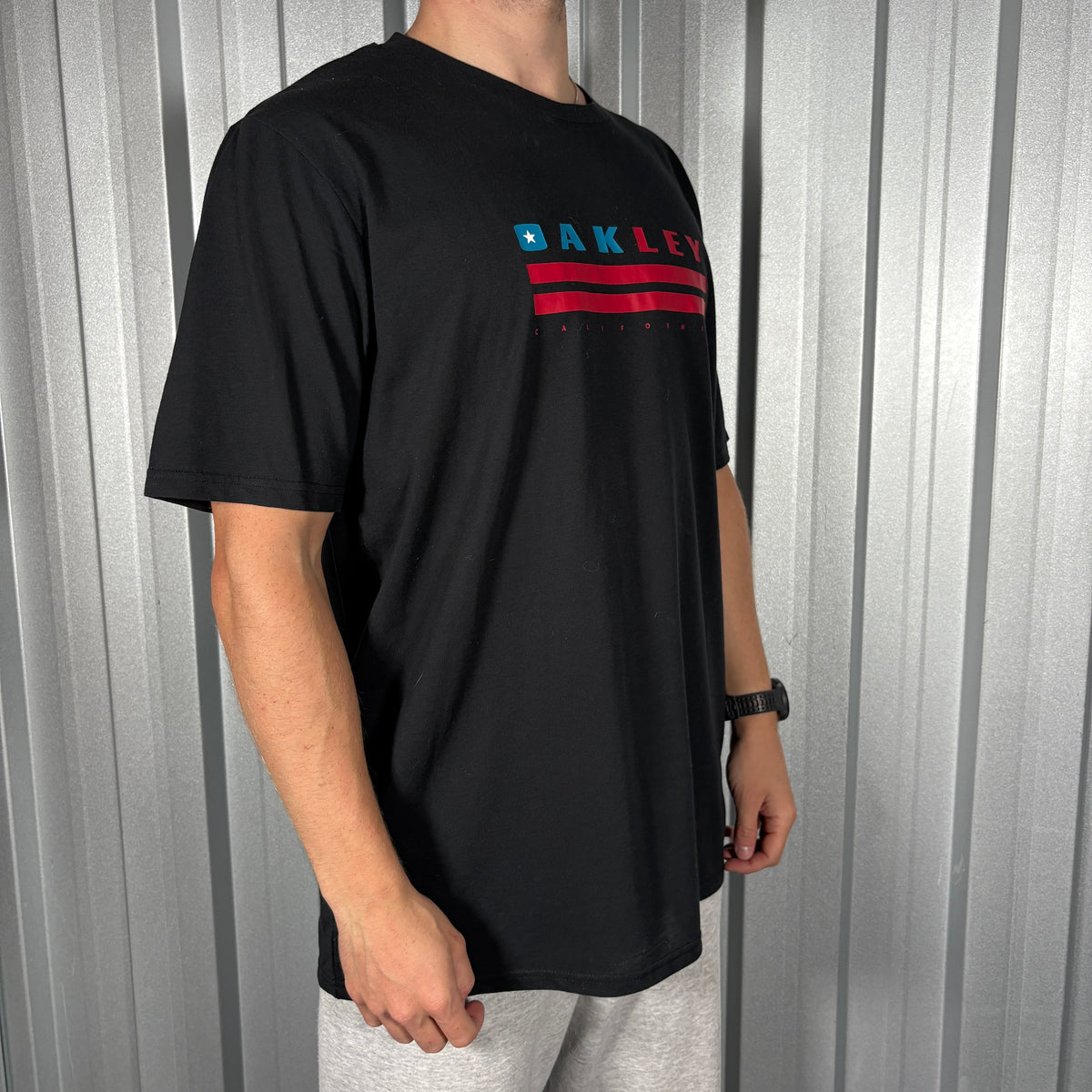 Oakley Black Graphic T Shirt - L