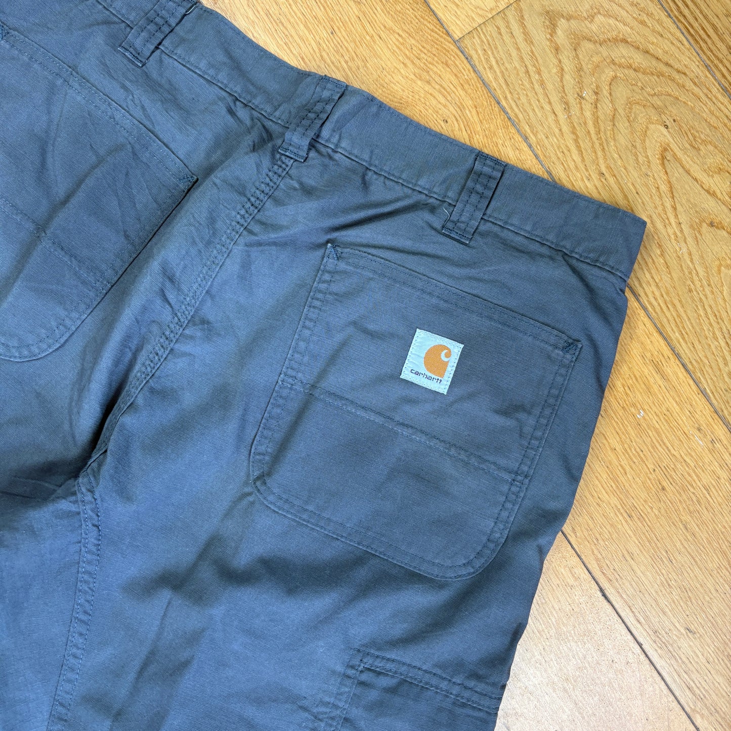 Vintage Carhartt Grey Workwear Baggy Carpenter Shorts - 36