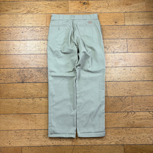 Vintage Dickies 874 Cream Baggy Skate Trousers - 32